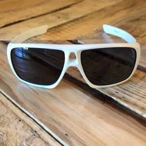 White Oakley Aviator Sunglasses